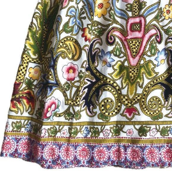 VTG‎ MOUSEFEATHERS Mixed Print Floral Dress Girls SZ 8 Puff Long Sleeve Prairie - Picture 6 of 11